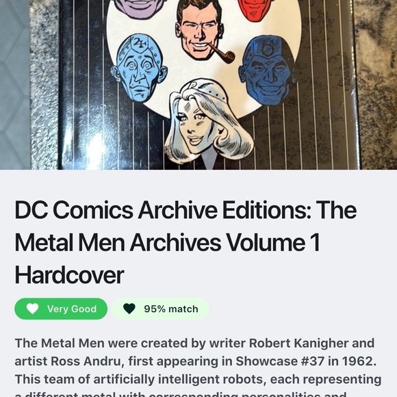Vintage DC Comics: Hardcover The Metal Men Archives Volume 1 Comic Book - Picture 3 of 5